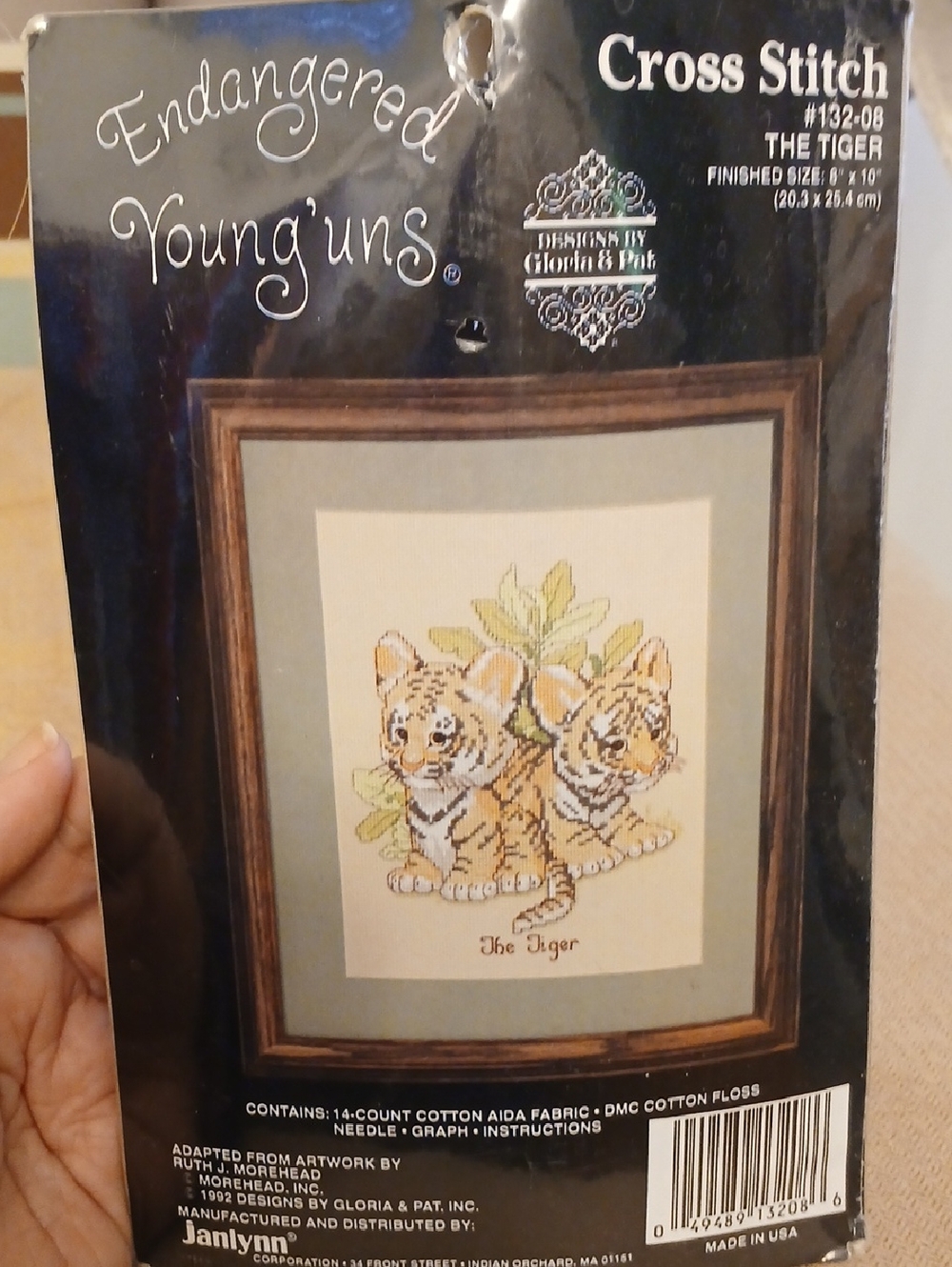 Janlynn Cross Stitch Kit New Tiger Cubs Baby Endangered Young'Uns Hobby Craft